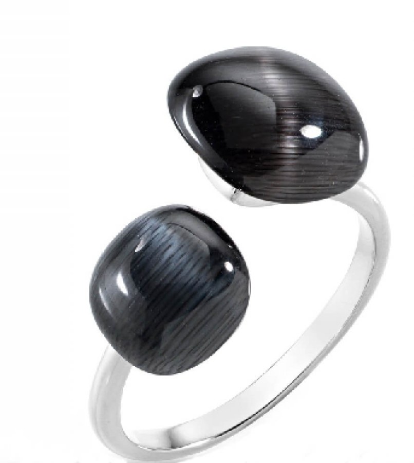 Morellato Stylový prsten zdobený kočičím okem Gemma SAKK33 52 mm - Prsteny Otevřené prsteny