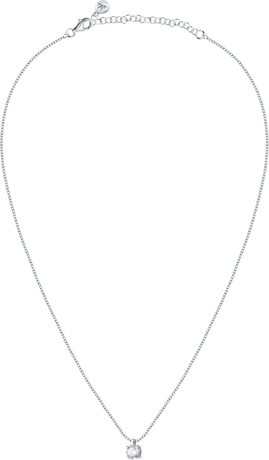 Morellato Třpytivý stříbrný náhrdelník s krystalem Tesori SAIW98 (řetízek, přívěsek) - Náhrdelníky