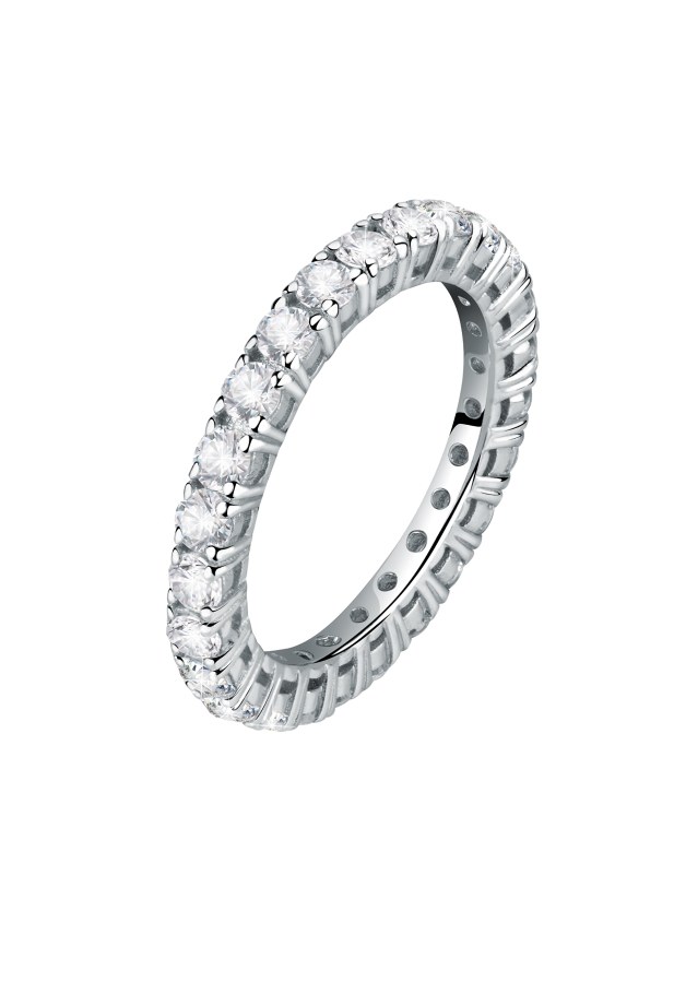 Morellato Třpytivý stříbrný prsten se zirkony Scintille SAQF161 54 mm - Prsteny Prsteny s kamínkem