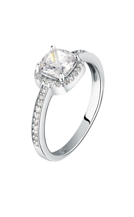 Morellato Třpytivý stříbrný prsten se zirkony Tesori SAIW1150 52 mm - Prsteny Prsteny s kamínkem