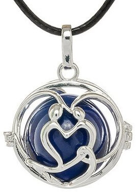 MUMMY BELL Dámský náhrdelník modrá Rolnička Harmony K7SM20 - Náhrdelníky