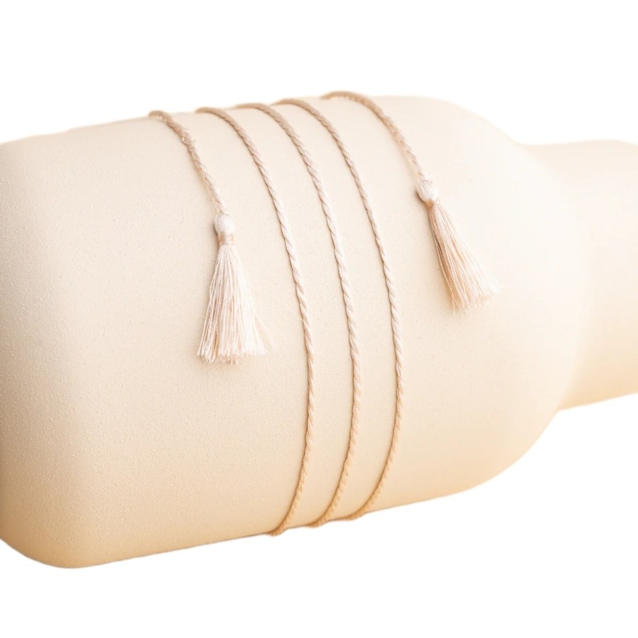 MUMMY BELL Hedvábná šňůrka - starorůžová 130 cm