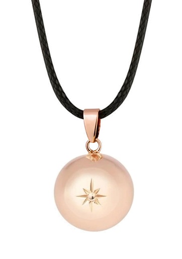 MUMMY BELL Dlouhý dámský náhrdelník s pozlacenou rolničkou Astra ASM20