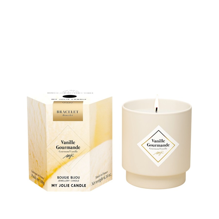 My Jolie Candle Vonná svíčka 36h s náramkem Gold Les Surprenantes Gurmánská Vanilka 320283 - Náramky