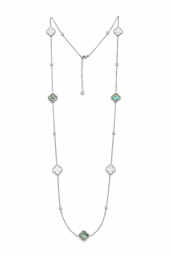 Oliver Weber Luxusní dlouhý náhrdelník s kubickými zirkony Candor Freedom 12376 - Náhrdelníky