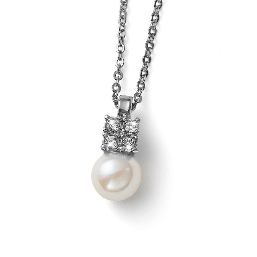 Oliver Weber Nádherný náhrdelník s perlou Again 12266R - Náhrdelníky