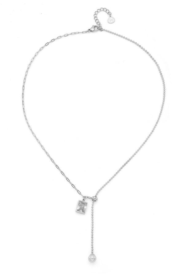 Oliver Weber Náhrdelník se syntetickou perlou a zirkonem Lucina 12287 - Náhrdelníky