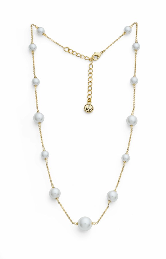 Oliver Weber Půvabný pozlacený náhrdelník s perlami Oceanides Silky Pearls 12308G - Náhrdelníky