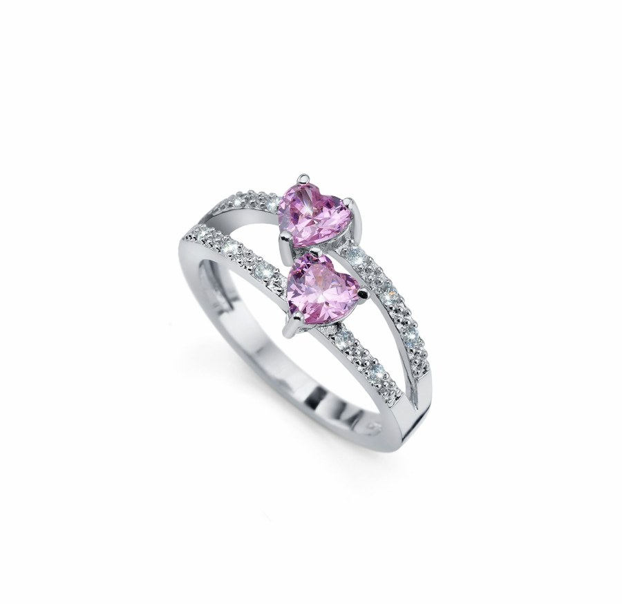 Oliver Weber Romantický prsten s kubickými zirkony Bhumi Magic Blossoms 41179 S (49 - 52 mm) - Prsteny Prsteny s kamínkem