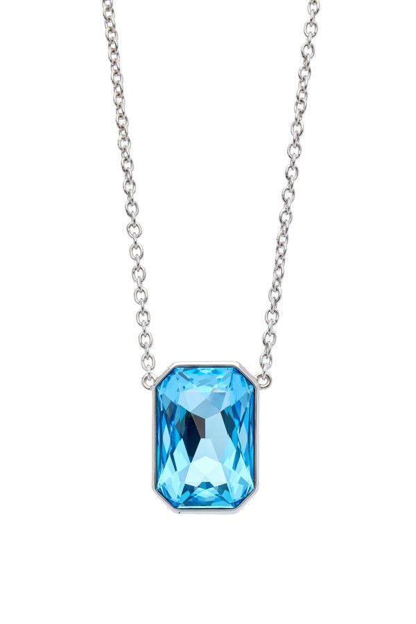 Oliver Weber Slušivý náhrdelník s modrým krystalem Swarovski 12449 202 - Náhrdelníky
