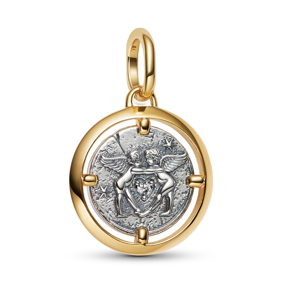 Pandora Bicolor medailon Amor Shine Moments/ME 764088C01 - Přívěsky Přívěsky na náramky