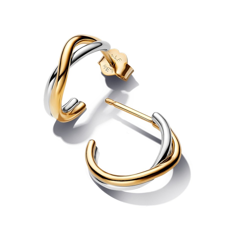 Pandora Bicolor půlkruhové náušnice Essence Shine 263269C00 Pandora Bicolor půlkruhové náušnice Essence Shine 263269C00 - Náušnice Kruhy
