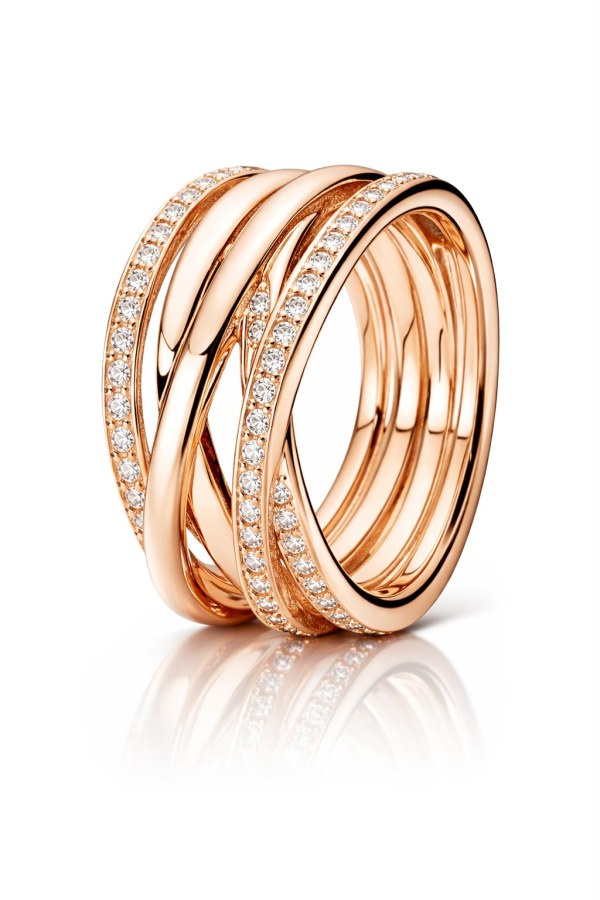 Pandora Bronzový propletený prsten Timeless 180919CZ 50 mm