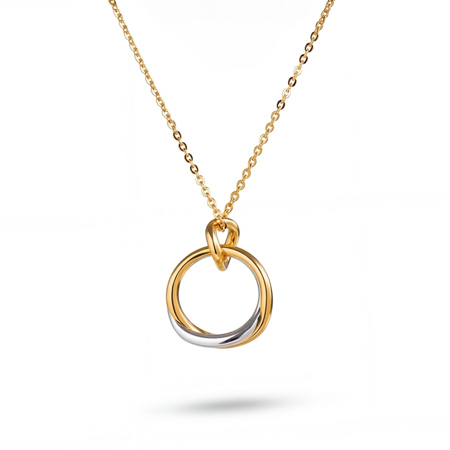 Pandora Elegantní bicolor náhrdelník Shine Essence 363882C00 45 cm