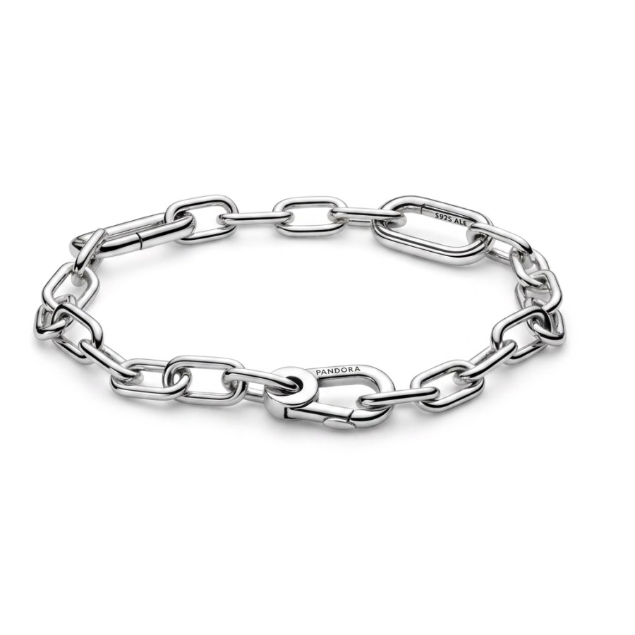 Pandora Elegantní článkový náramek ze stříbra na přívěsky Me 599662C00 23 cm