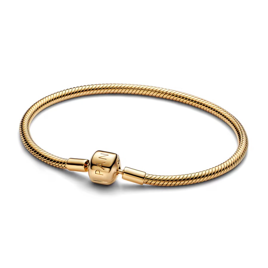 Pandora Elegantní pozlacený náramek na přívěsky Shine 563390C00 18 cm - Náramky Řetízkové náramky