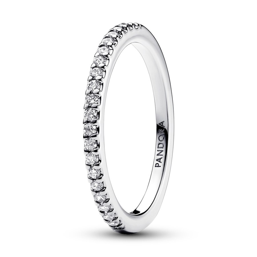 Pandora Elegantní stříbrný prsten Timeless 192999C01 48 mm Pandora Elegantní stříbrný prsten Timeless 192999C01 48 mm - Prsteny Prsteny s kamínkem