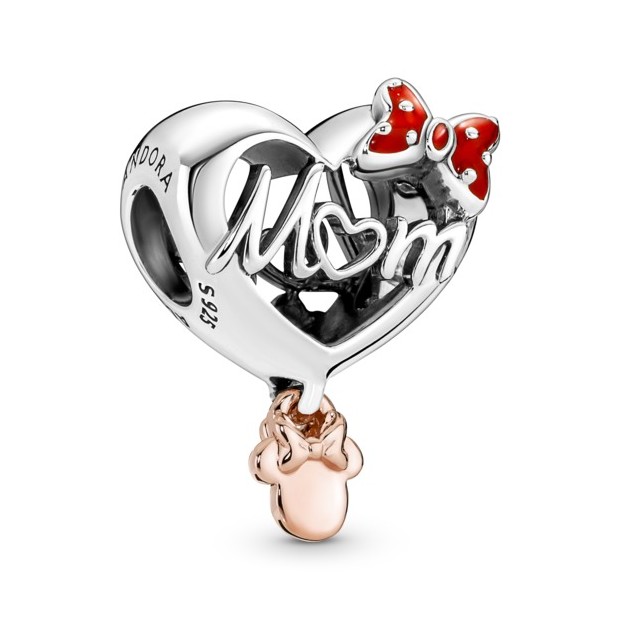 Pandora Hravý korálek Srdíčko s myškou Minnie Disney 781142C01 Pandora Hravý korálek Srdíčko s myškou Minnie Disney 781142C01 - Přívěsky Přívěsky na náramky