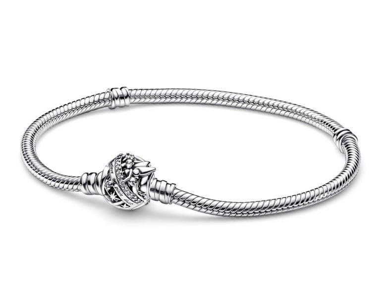 Pandora Hravý stříbrný náramek Disney víla Zvonilka 592548C01 18 cm - Náramky Navlékací náramky