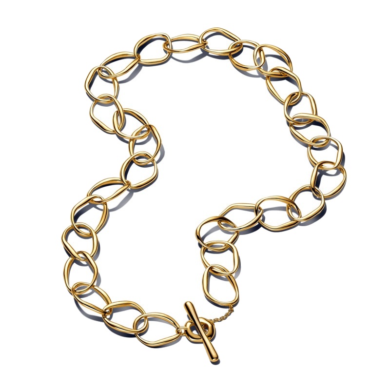 Pandora Jedinečný pozlacený náhrdelník Shine Essence 363881C00-45