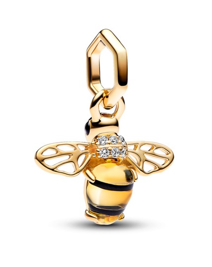 Pandora Krásný pozlacený přívěsek Včela Shine 762672C01
