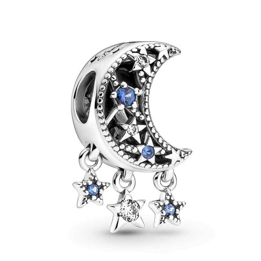 Pandora Krásný stříbrný korálek Hvězdy a měsíc 799643C01 Pandora Krásný stříbrný korálek Hvězdy a měsíc 799643C01 - Přívěsky Přívěsky na náramky