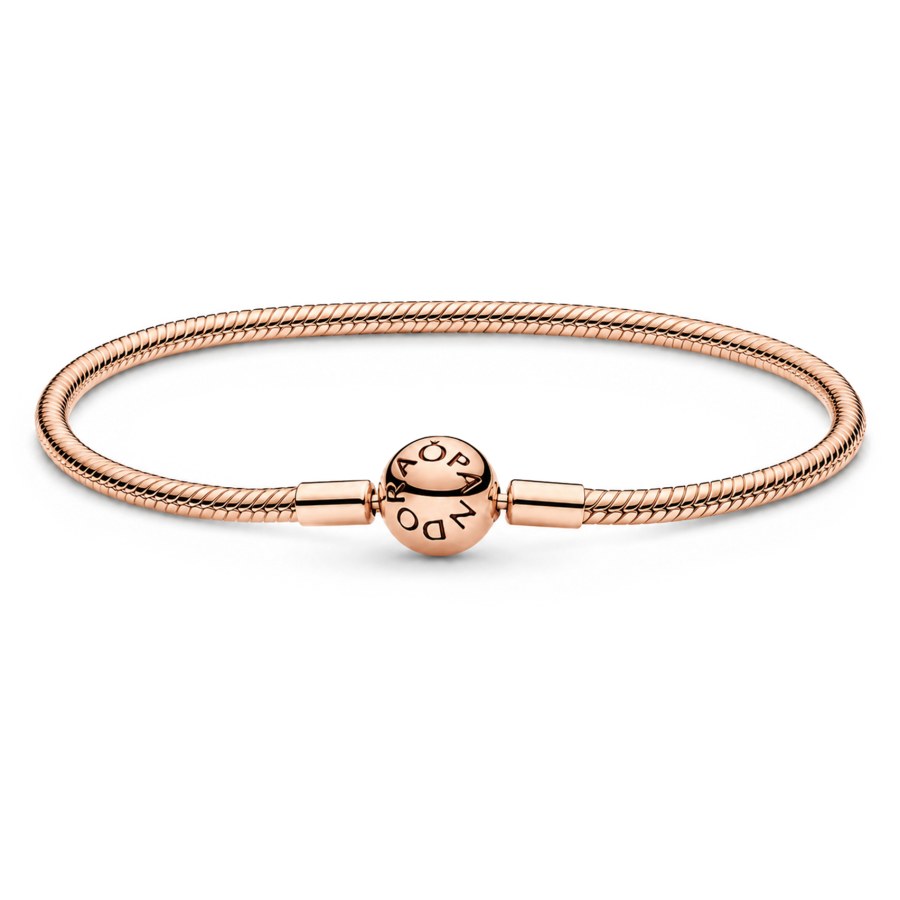 Pandora Luxusní bronzový náramek Rose Moments 580728 18 cm