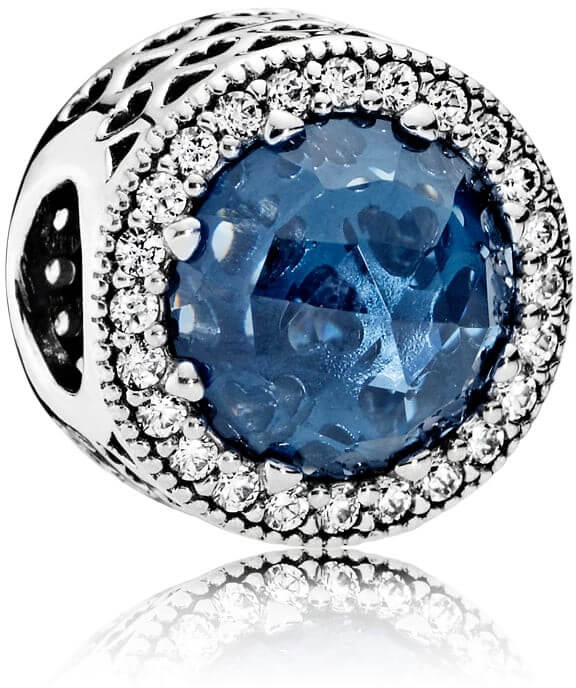 Pandora Luxusní korálek s tmavě modrým krystalem Moments 791725NMB - Přívěsky a korálky