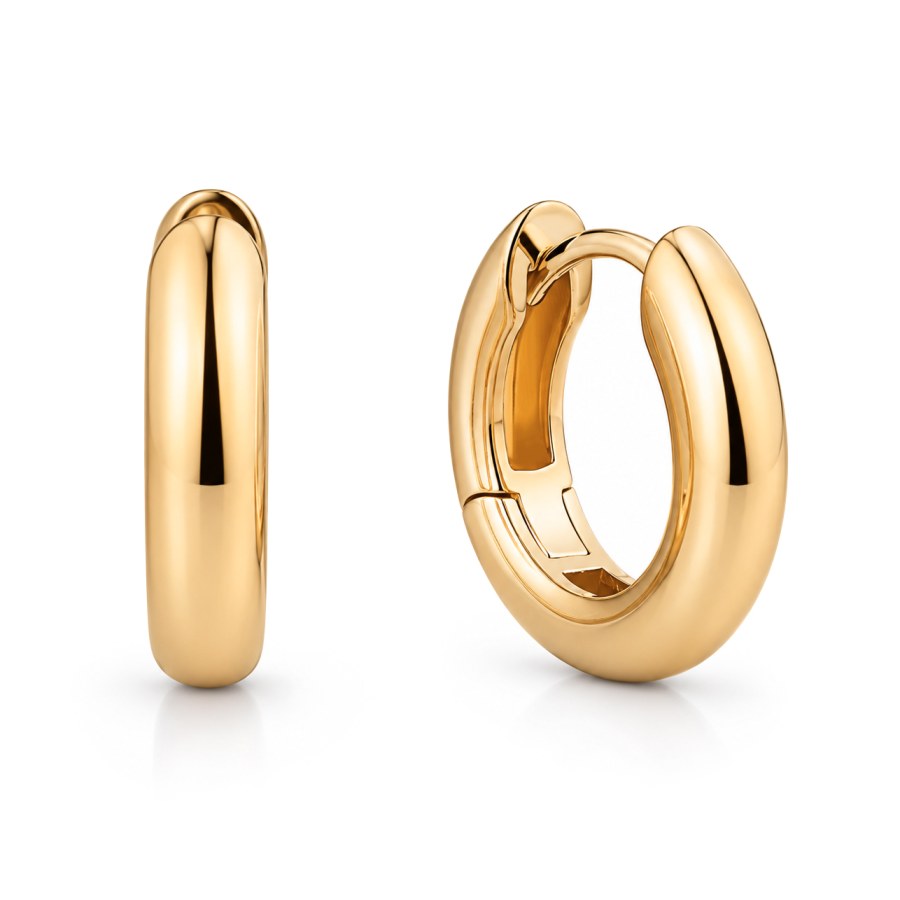 Pandora Luxusní pozlacené kruhové náušnice Essence 263320C00