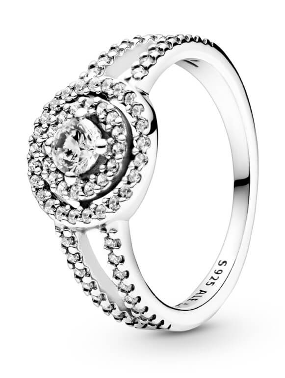 Pandora Luxusní třpytivý prsten ze stříbra Timeless 199408c01 50 mm - Prsteny Prsteny s kamínkem