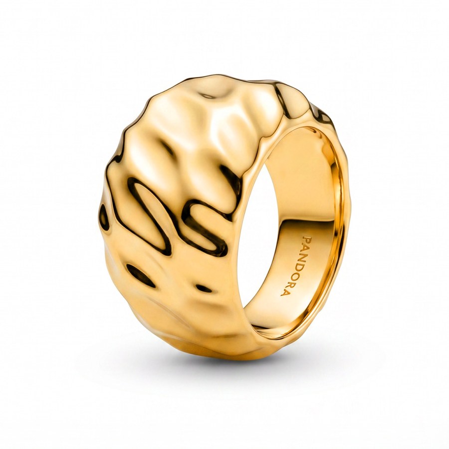 Pandora Masivní pozlacený prsten Shine Essence 163884C00 52 mm - Prsteny Prsteny bez kamínku