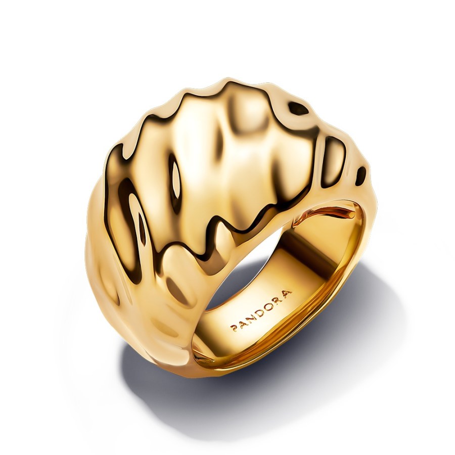 Pandora Masivní pozlacený prsten Shine Essence 163884C00 52 mm - Prsteny Prsteny bez kamínku