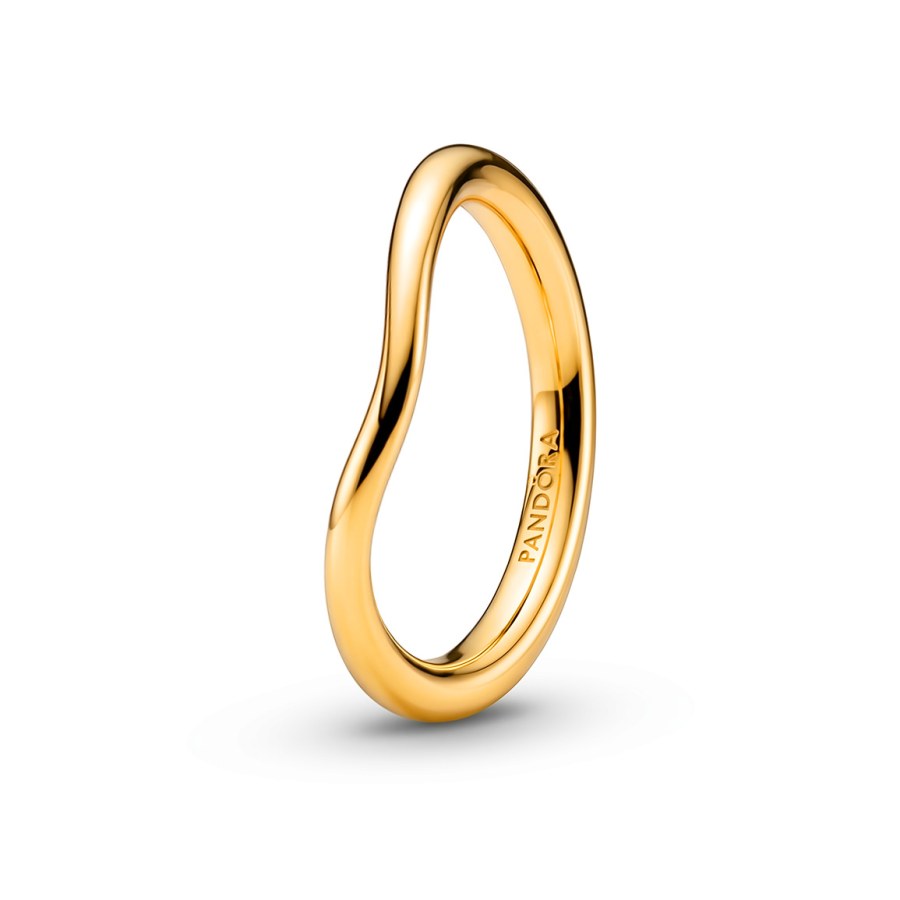 Pandora Minimalistický pozlacený prsten Shine Essence 163314C00 60 mm