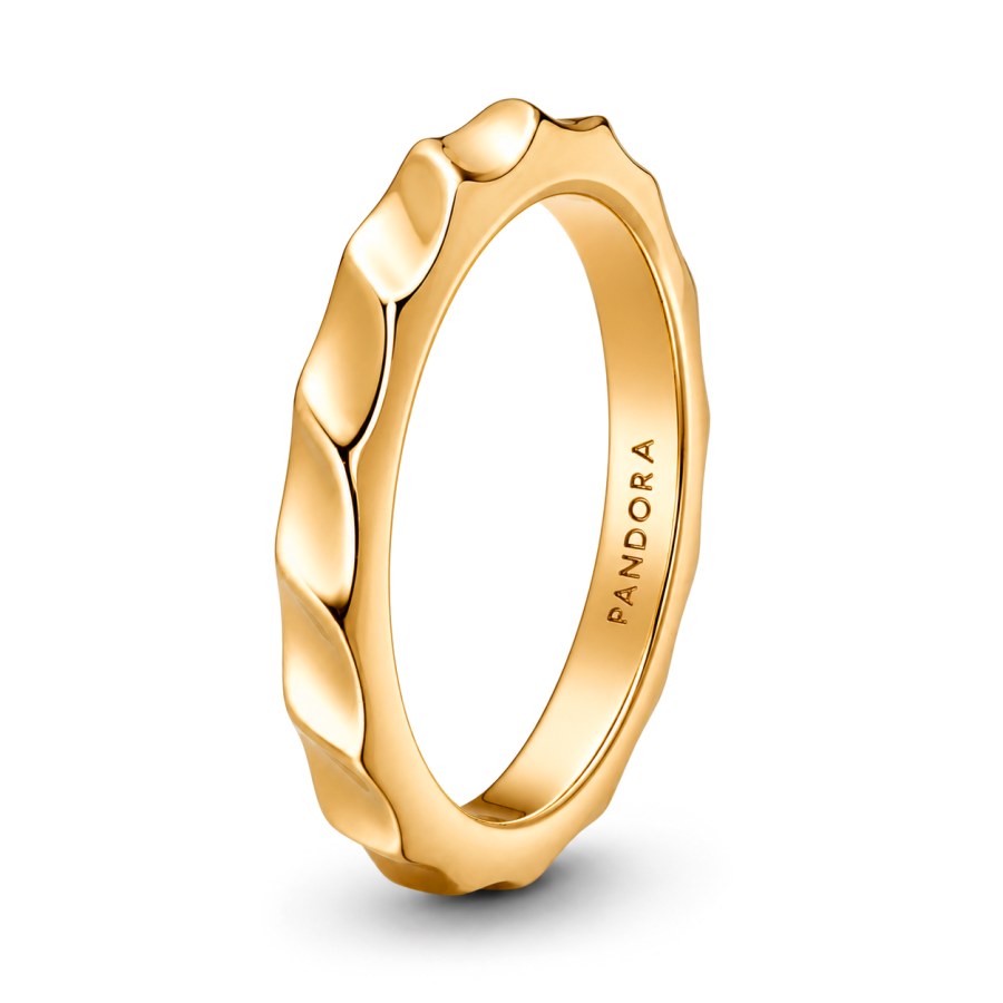 Pandora Moderní pozlacený prsten Shine Essence 163885C00 56 mm - Prsteny Prsteny bez kamínku