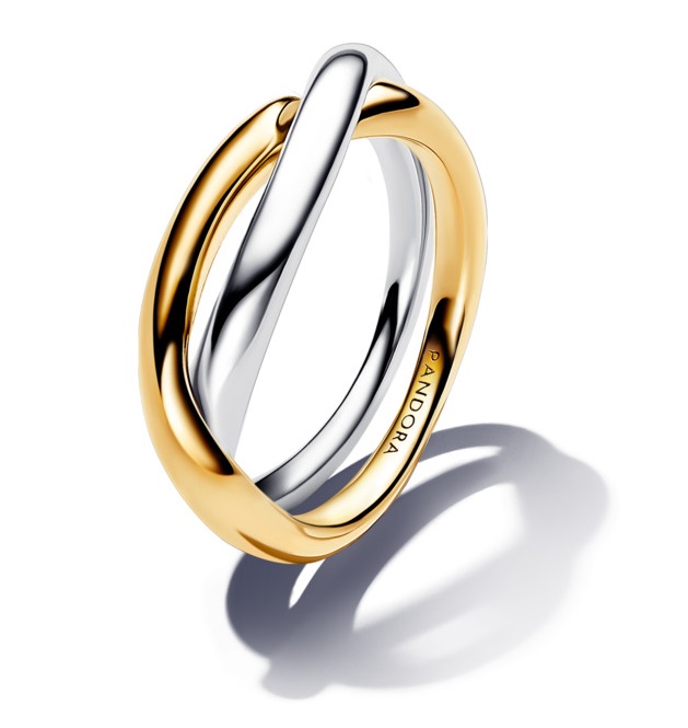 Pandora Módní bicolor prsten Shine 163262C00 54 mm - Prsteny Prsteny bez kamínku
