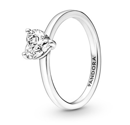 Pandora Něžný stříbrný prsten Timeless 191165C01 50 mm - Prsteny Prsteny s kamínkem