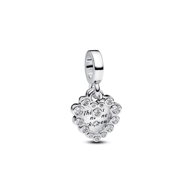 Pandora Něžný visací přívěsek Třpytivé srdce ME Moments 793765C01 Pandora Něžný visací přívěsek Třpytivé srdce ME Moments 793765C01 - Přívěsky a korálky