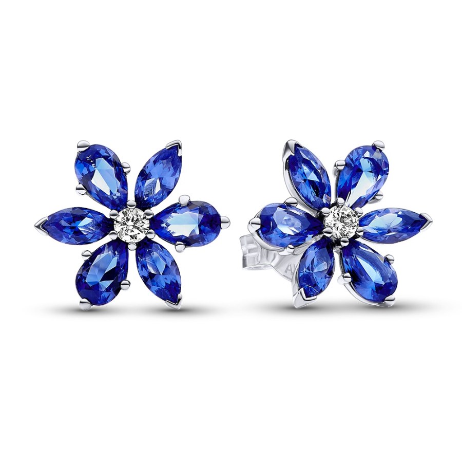 Pandora Okouzlující stříbrné náušnice Modrý květ Timeless 292407C01 Pandora Okouzlující stříbrné náušnice Modrý květ Timeless 292407C01 - Náušnice Pecky