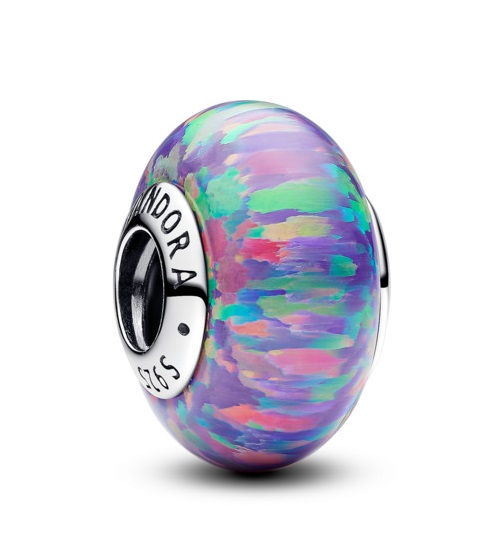 Pandora Okouzlující stříbrný korálek se syntetickým opálem 791691C05 Pandora Okouzlující stříbrný korálek se syntetickým opálem 791691C05 - Přívěsky a korálky