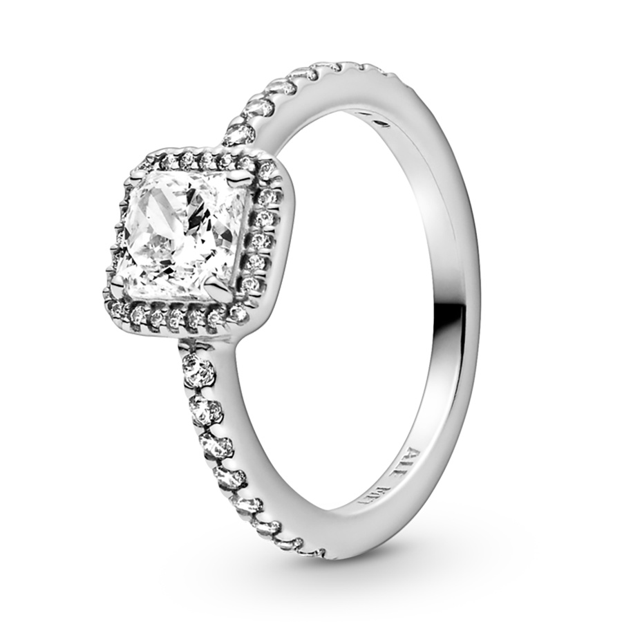 Pandora Okouzlující stříbrný prsten s&nbsp;křišťálem Timeless 198863C01 52 mm - Prsteny Prsteny s&nbsp;kamínkem