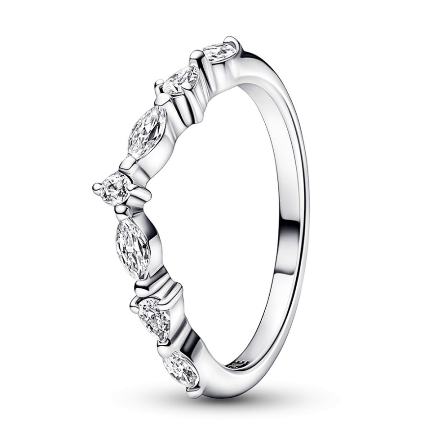 Pandora Okouzlujicí stříbrný prsten se zirkony Timeless 192390C01 50 mm - Prsteny Prsteny s kamínkem