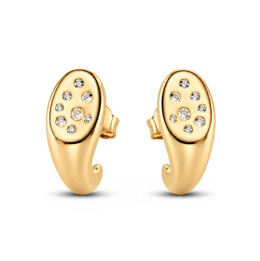 Pandora Pozlacené pecky se zirkony Essence Shine 264661C01 - Náušnice Pecky