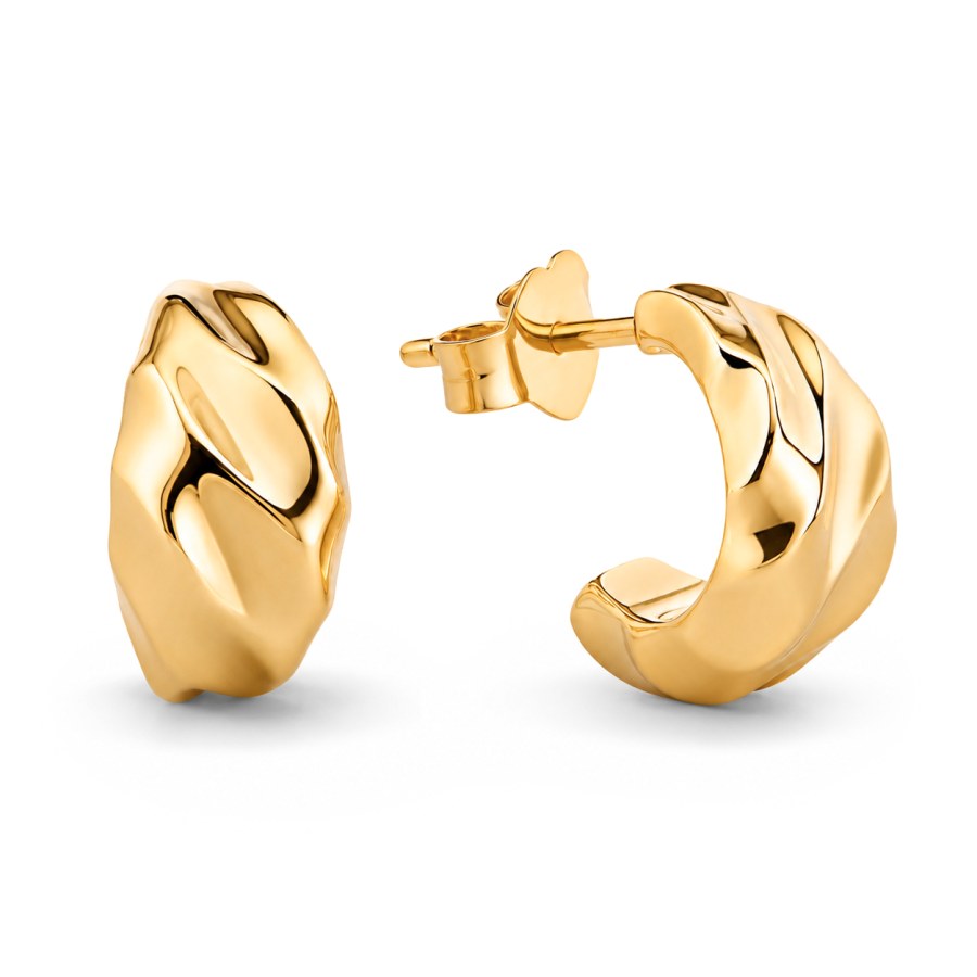 Pandora Pozlacené visací náušnice Essence Shine 263873C00 - Náušnice Visací náušnice