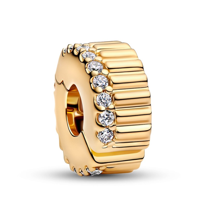 Pandora Pozlacený klipový korálek se zirkony Shine Moments 764078C01 - Přívěsky Přívěsky na náramky