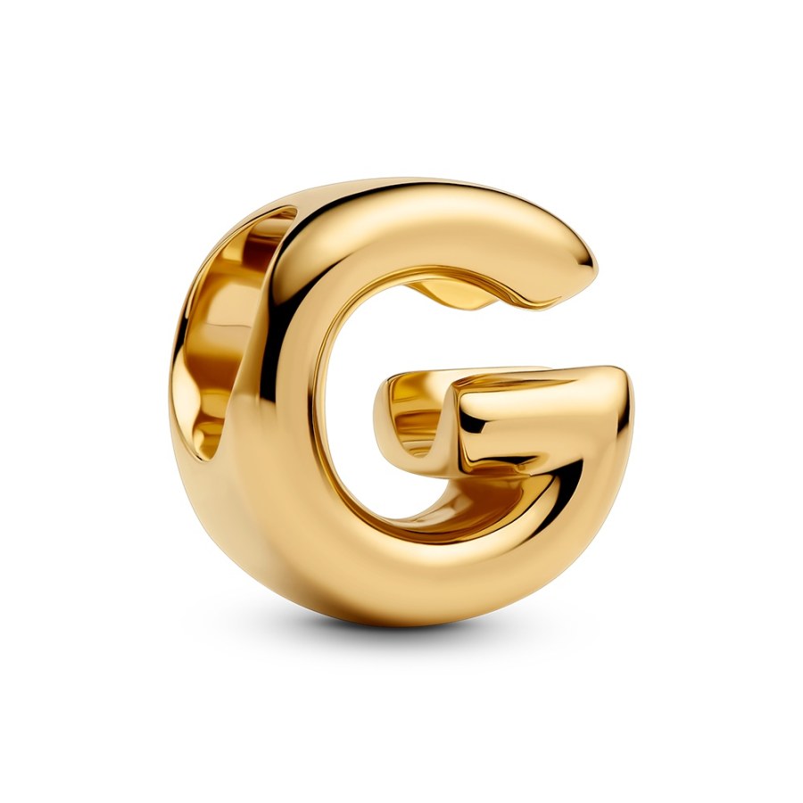 Pandora Pozlacený korálek "G" Shine Moments 763953C00 - Přívěsky Přívěsky na náramky