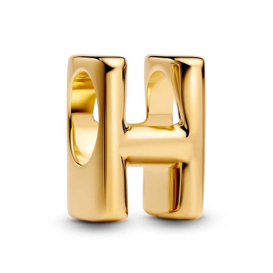 Pandora Pozlacený korálek "H" Shine Moments 763954C00