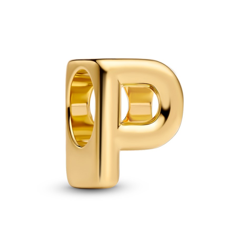 Pandora Pozlacený korálek "P" Shine Moments 763962C00