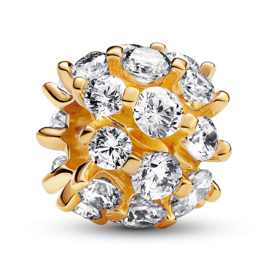 Pandora Třpytivý pozlacený korálek se zirkony Shine Moments 763234C01 - Přívěsky Přívěsky na náramky