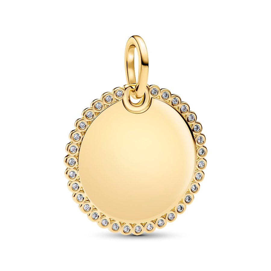 Pandora Pozlacený kruhový přívěsek se zirkony Shine 364007C01 - Přívěsky Přívěsky na náramky