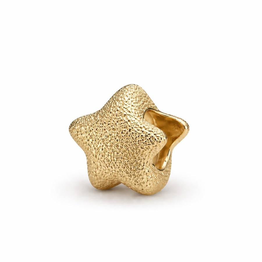 Pandora Pozlacený mini korálek Hvězdička Shine Moments 764050C00